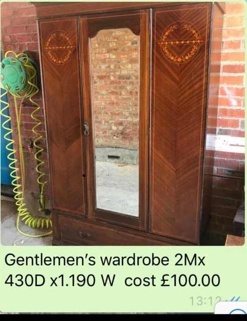 antique mahogany wardrobe