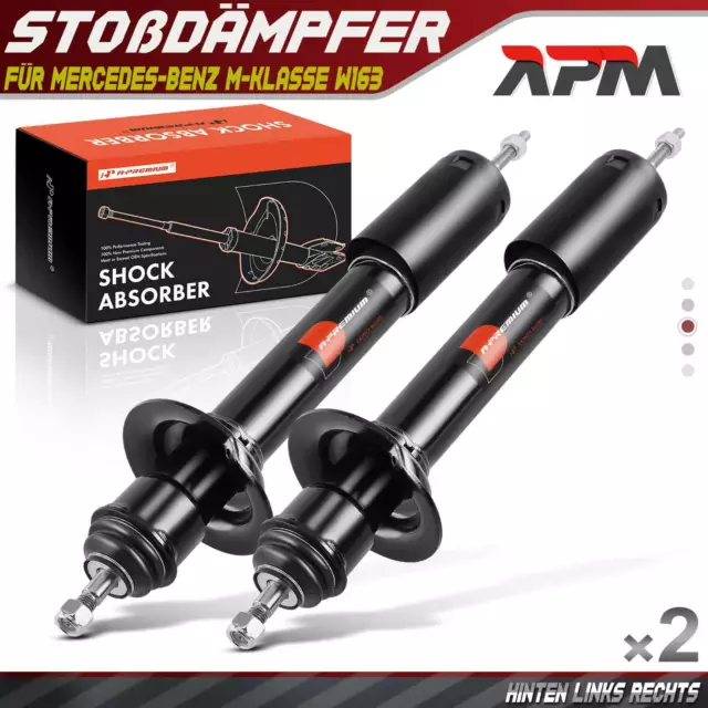 2x Ammortizzatore a Gas Posteriore Sinistra Dx per MERCEDES-BENZ CLASSE-M W163