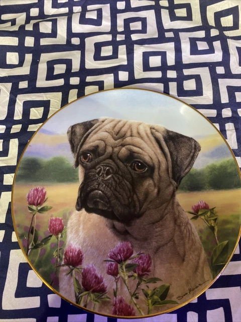 Danbury Mint Prairie Pug Plate