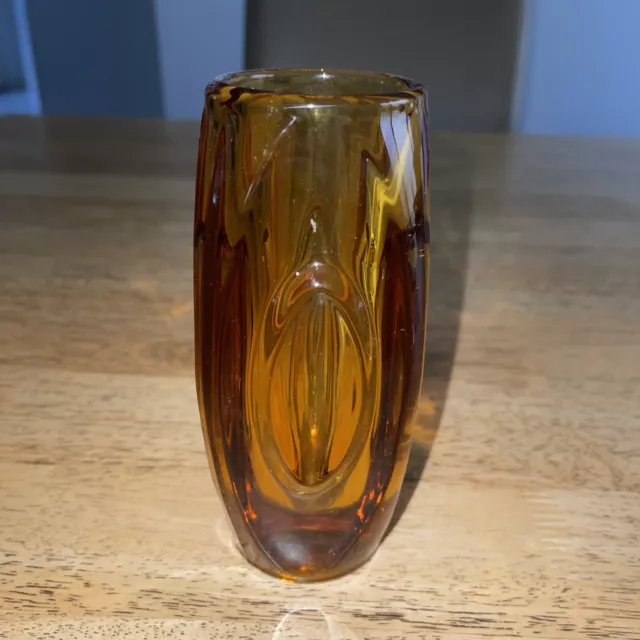 Czech Sklo Union Rudolfova Hut Glass Vase