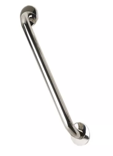 NRS Healthcare Polished Stainless Steel Grab Rail - 45 cm (18 inch) Length