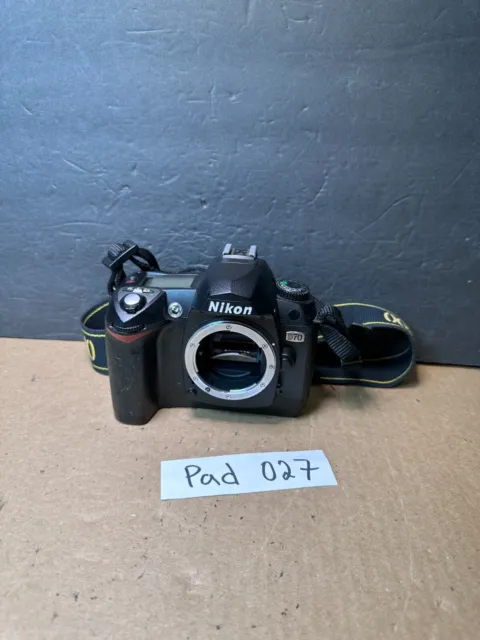 Nikon D D70 6.1MP Digital SLR Camera - Black (Body Only) Works Ships Fast!!!