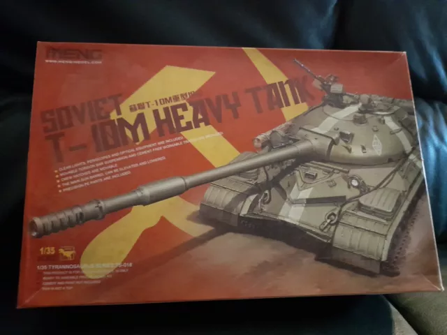 BN & Unbuilt Meng 1:35 Scale Soviet T-10M Heavy Tank Model TS-018 Tyrannosaurus