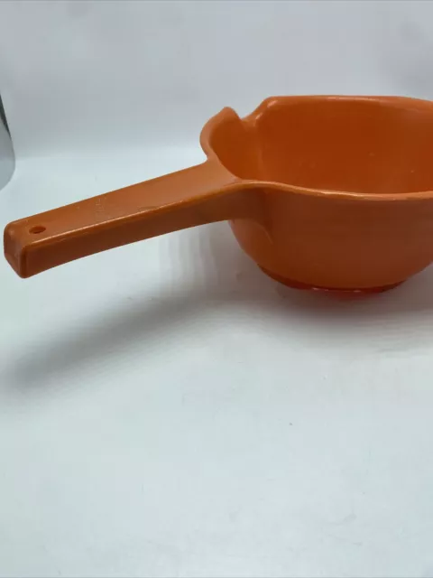 Rubbermaid Colander Strainer Double Spout #2930 Orange Handled Vintage 2