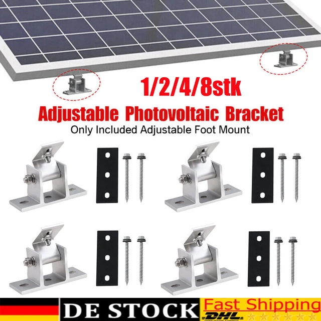 10 Stück Solar Stehfalzklemmen - Edelstahl Montage Für PV Module