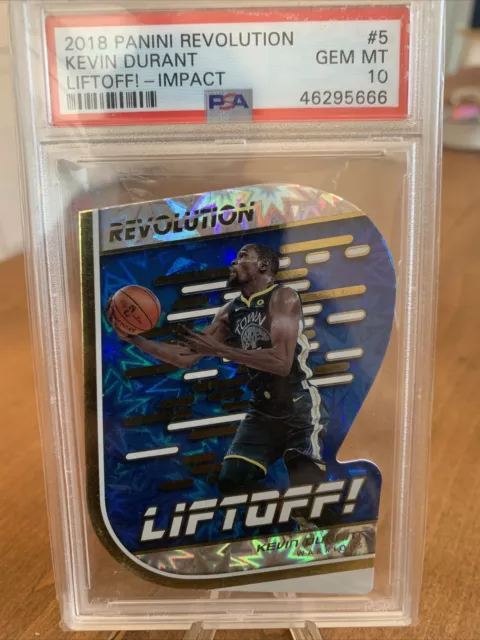 Kevin Durant, Liftoff! #5 - 2018 Panini Revolution - PSA 10 GEM MT