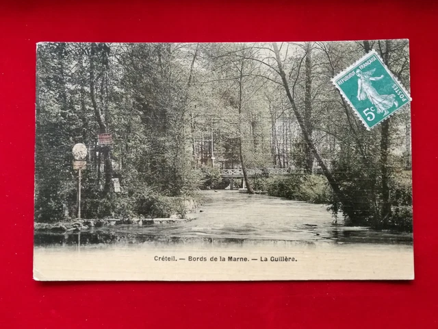 CPA 94 CRETEIL - Bords de la Marne - La Guillère - Carte Toilée
