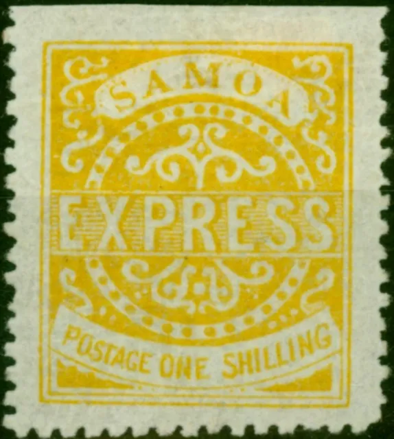 Samoa 1878 1s Dull Yellow SG7 2nd State P.12.5 Position 1-3 Fine & Fresh MM