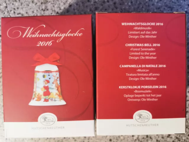 Hutschenreuther 02250 722818 27920  Porzellan Weihnachtsglocke 2016