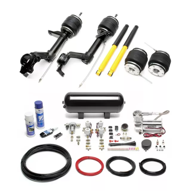 Ta technix Air Châssis + Compresseur Kit Noir pour Opel Kadett E -cc -cabriolet