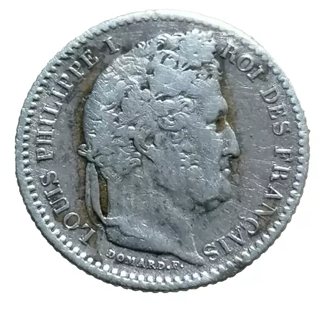 25 centimes Louis-Philippe 1846 Paris en argent