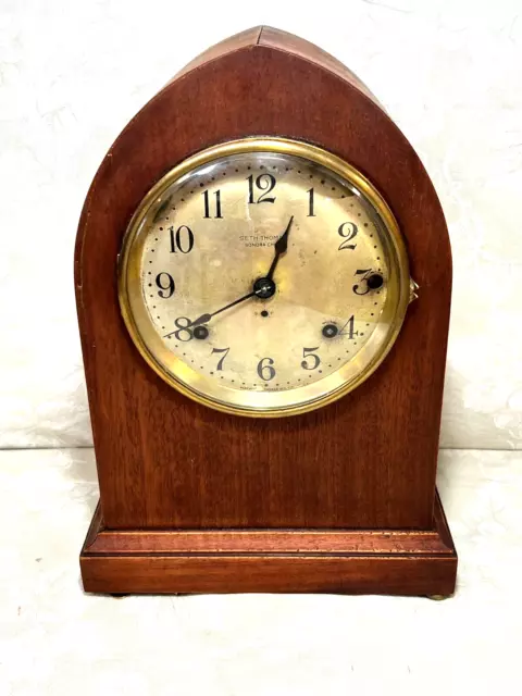 Seth Thomas Sonora Chime No. 14 5 Bell Clock Mid-1910s Runs Strikes & Chimes