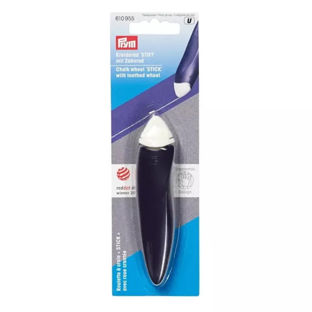 Kreiderad Stift Prym 610955 Markierstift Kreide Kreideradstift Zahnrad ergonomic