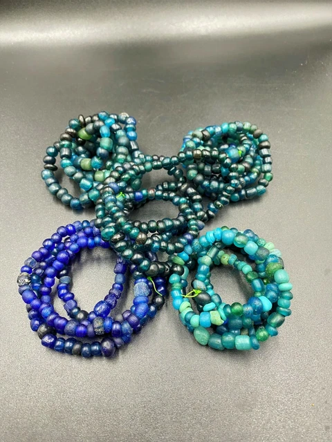 Old Ancient Antique Glass Beads From Ancient Pyu culture period  from Burma 7