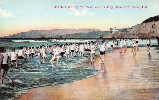 San Francisco CA California Cliff House Men Beach Gay Interest Vtg Postcard A37
