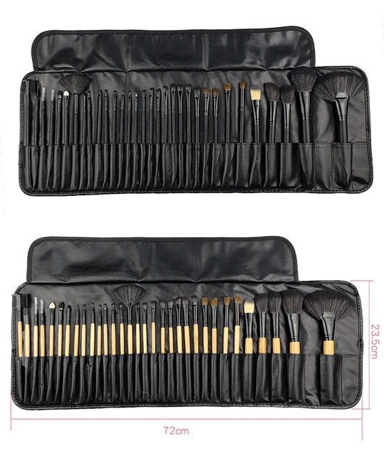 Set 24 Pennelli Trucco Make Up Borsa Porta Pennelli Professionale Da Viaggio 4