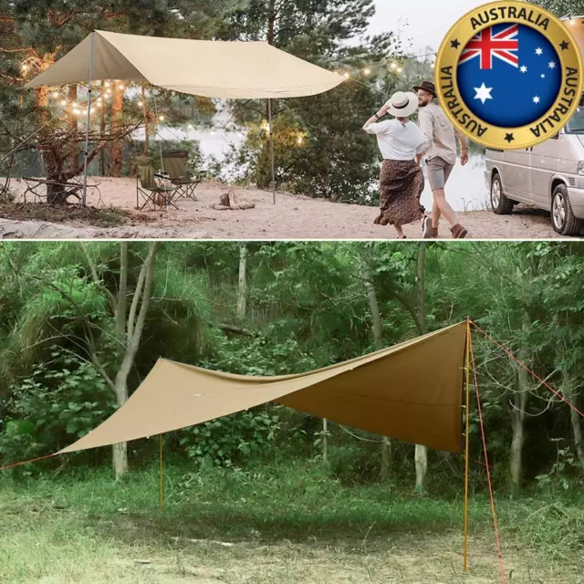 Outdoor Travel Hammock Rain Fly Tent Tarp 3m x 3m Camping Shelter Waterproof NEW