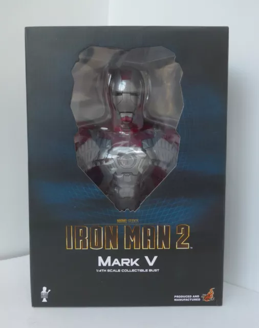 HOT TOYS - MARK V from IRON MAN 2 - big 1/4th scale collectible BUST - NEW