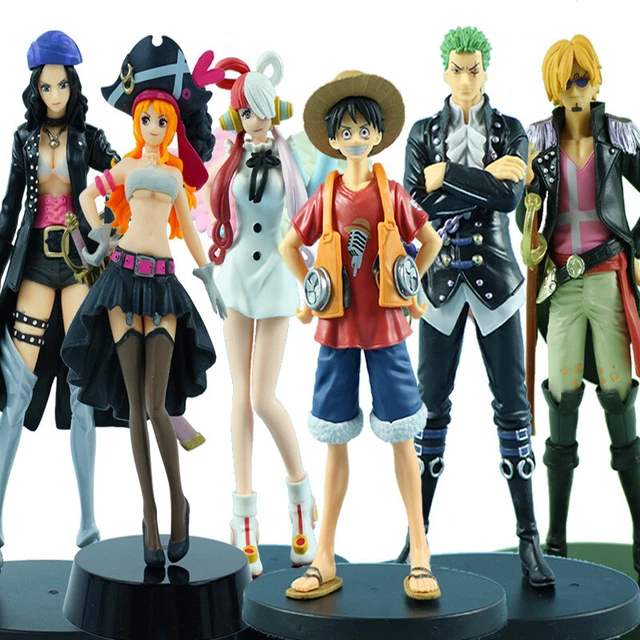 ONE PIECE ANIME Monkey D. Luffy Zoro Nami Sanji Robin PVC Action Figure ...