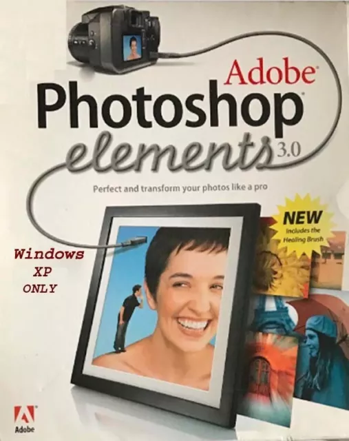 Adobe Photoshop Elements 3.0 & Premiere Elements - PC Software Complete with SN
