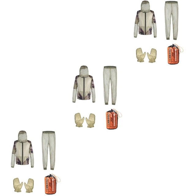 3 sätze Von Feine Mesh Hosen Wandern Hosen Kleidung Moskito Handschuhe Hosen
