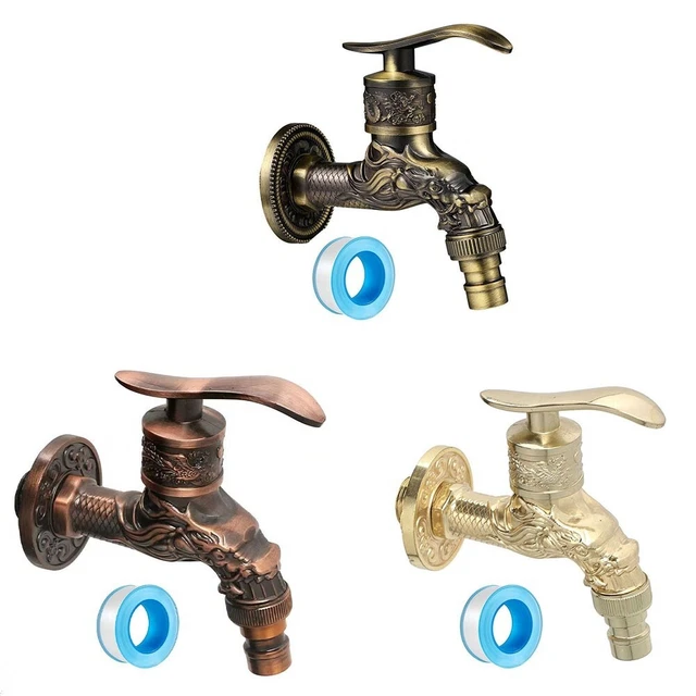 Rubinetto Da Giardino In Ottone 3/4 Con Attacchi E Nastro - Kit Per Acqua Piovana E Serbatoi IBC