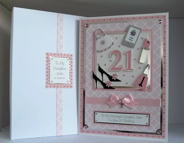 Large Birthday Card 18th/ 21st/Any Age Daughter/Granddaughter/Niece Girlie Theme