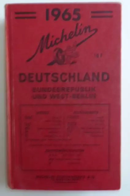 Guide Michelin Rouge Deutschland 1965