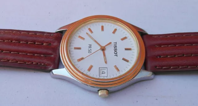 TISSOT PR 50, Armbanduhr - wristwatch, Vergoldet/gold plated