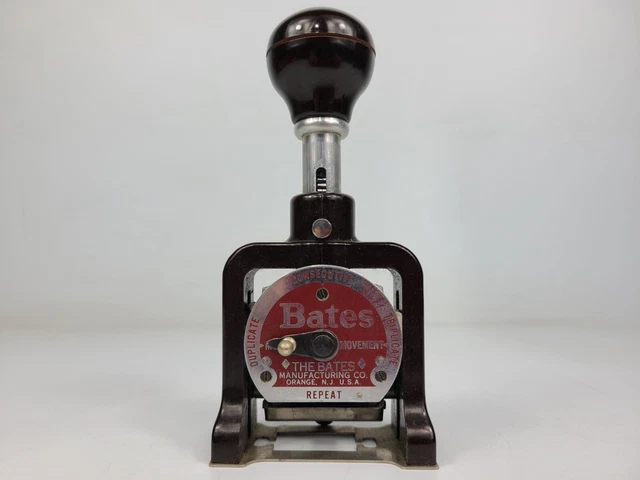 Vintage Bates Numbering Machine Stamp Wheel 9959067