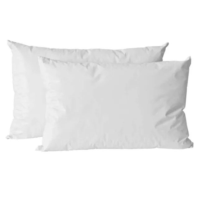 British Duck Feather Down Hotel Quality Cotton Bed Pillows 2, 4, 6 & 8, 10 Pack