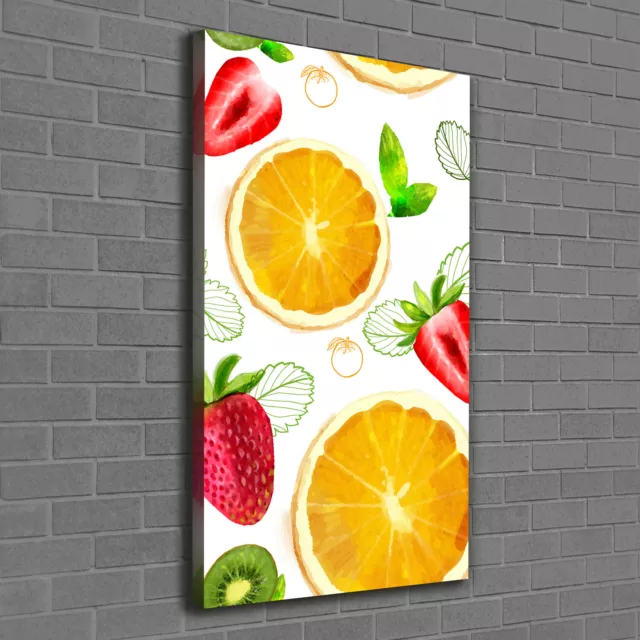 Tulup Tableau Sur Toile Image Imprimé 60x120 - fruits