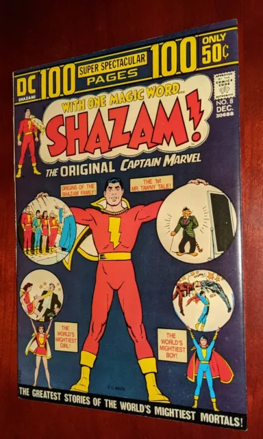 Shazam! #8 VF/NM DC 1973 CC Beck 100 Page 1st Bronze Age Appearance Black Adam 2