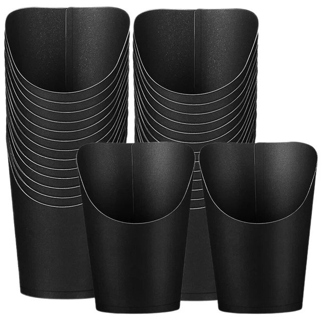 50Pcs Lebensmittel Braten Tassen Frites Halter Für Outdoor Hause Verpackung