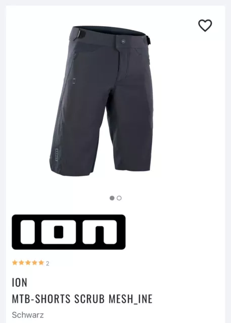 ION MTB BIKESHORTS SCRUB MESH_INE, Herren, Schwarz, Gr. M