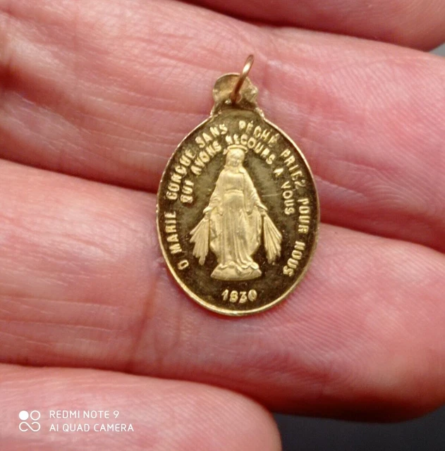 BOBIJOO Marien-Medaille Ring - 1830 Wunderbare Medaille In 316L Edelstahl Gold