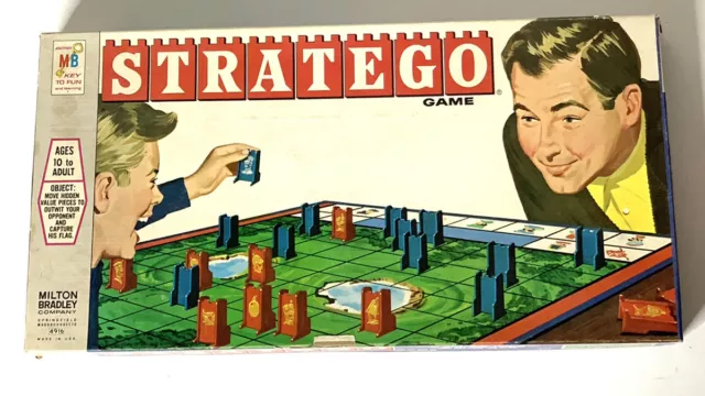 VINTAGE 1961 1960S Stratego Family Board Game War Strategy 4916 ...