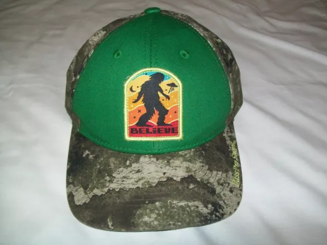 Bass Pro Shops Believe Bigfoot UFO Camo Snap Back Cap / Hat - Youth OSFM