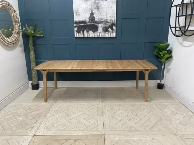 John Lewis X-Ray Solid Oak 6-8 Seater Extending Dining Table RRP £1149