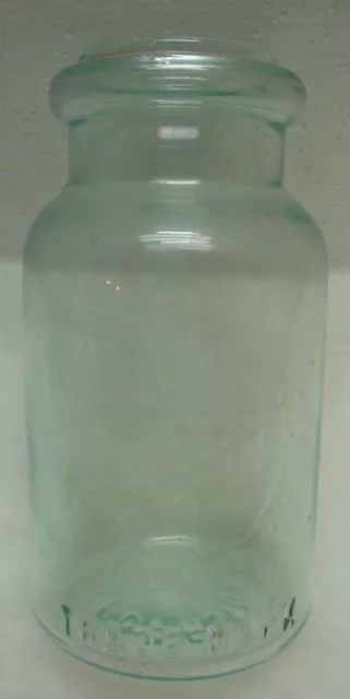 1890s RB#2761 J P BARSTOW Aqua Glass TRADEMARK SUN Quart fruit jar