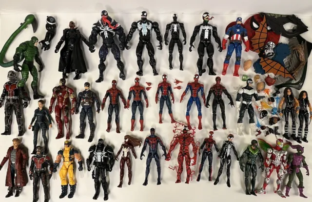 Marvel Legends Action Figure LOT Of 31 Ultimate Spider-Man Venom Hasbro ToyBiz