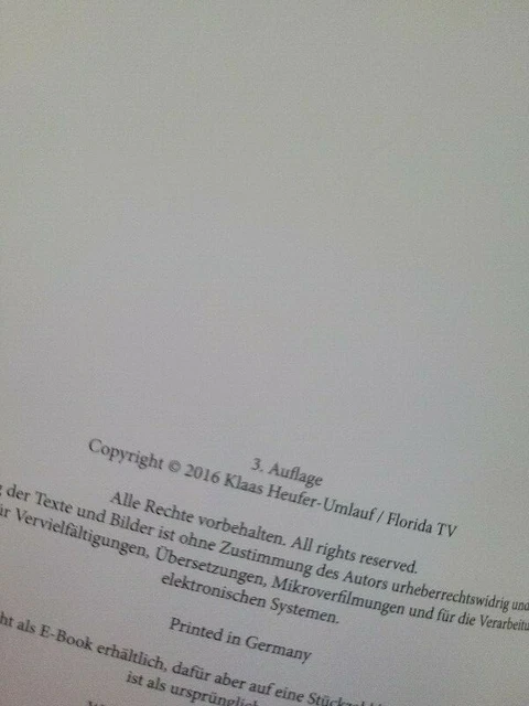KLAAS HEUFER-UMLAUF ICH bin dann mal Kult, Die Autobiographie, 3
