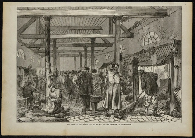 Ruines de la Commune de Paris, 1871. Immeubles de la rue Royale, après