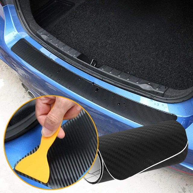 CARBON FIBER CAR Rear Bumper Trunk Protector Corner Trim Car Stickers