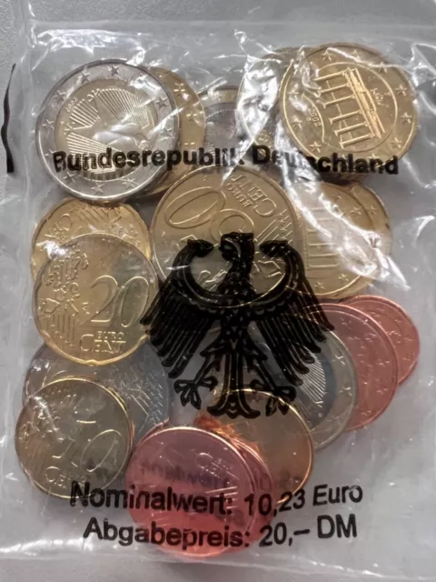 2002 Original EURO Starter Set Münzen Erstausgabe BANKFRISCH