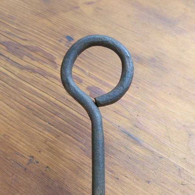 Vintage Hook Blacksmith Forged Wrought Iron Large Hook hanger 2