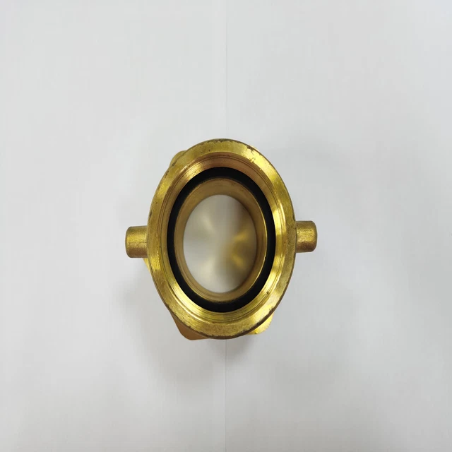 2 1/2" Female NH/NST to 2 1/2" Male NPT Brass Fire Hydrant Adapter