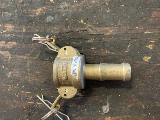 brass camlock C (coup x shank), 3/4in