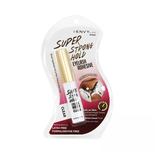 i Envy Kiss Super Strong Hold Eyelash Adhesive Glue Clear 5g #KPEG06