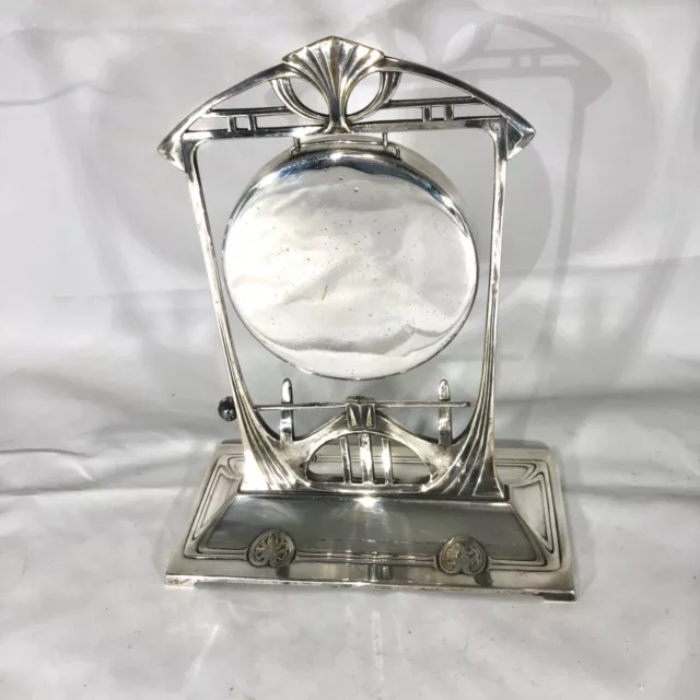 Antique 1900 Art Nouveau WMF Silver Plate Dinner Gong